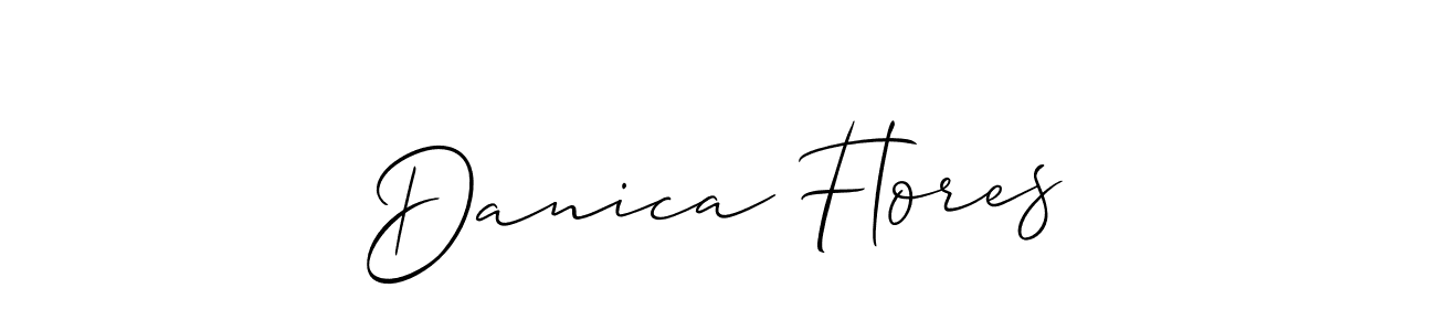 Make a beautiful signature design for name Danica Flores. Use this online signature maker to create a handwritten signature for free. Danica Flores signature style 2 images and pictures png