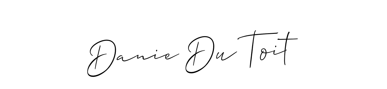 Design your own signature with our free online signature maker. With this signature software, you can create a handwritten (Allison_Script) signature for name Danie Du Toit. Danie Du Toit signature style 2 images and pictures png