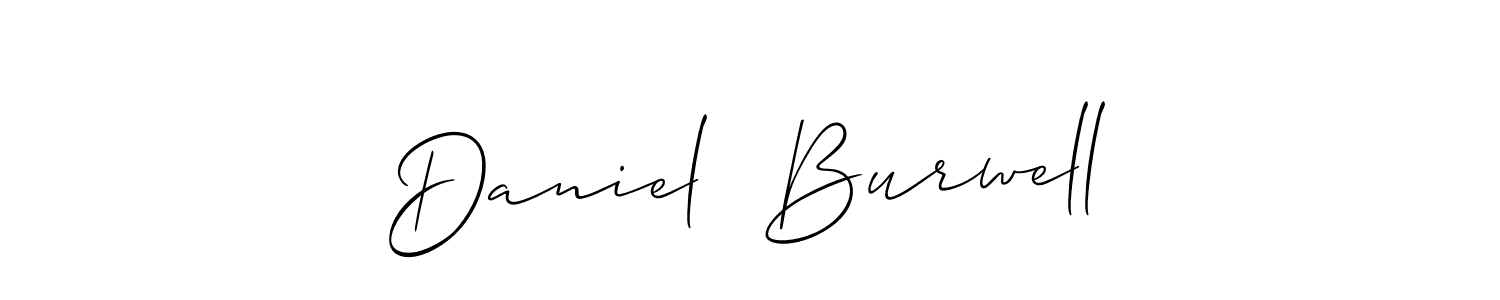 This is the best signature style for the Daniel  Burwell name. Also you like these signature font (Allison_Script). Mix name signature. Daniel  Burwell signature style 2 images and pictures png