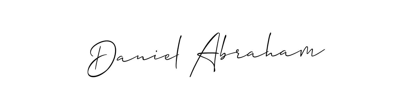 How to make Daniel Abraham signature? Allison_Script is a professional autograph style. Create handwritten signature for Daniel Abraham name. Daniel Abraham signature style 2 images and pictures png