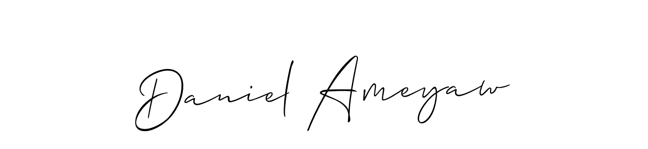 How to Draw Daniel Ameyaw signature style? Allison_Script is a latest design signature styles for name Daniel Ameyaw. Daniel Ameyaw signature style 2 images and pictures png