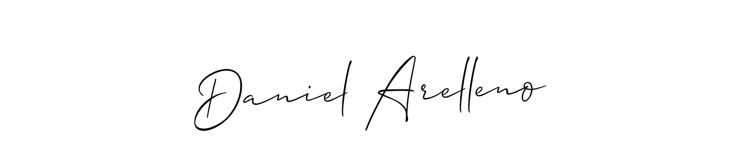 Create a beautiful signature design for name Daniel Arelleno. With this signature (Allison_Script) fonts, you can make a handwritten signature for free. Daniel Arelleno signature style 2 images and pictures png