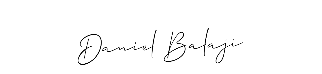 Also You can easily find your signature by using the search form. We will create Daniel Balaji name handwritten signature images for you free of cost using Allison_Script sign style. Daniel Balaji signature style 2 images and pictures png