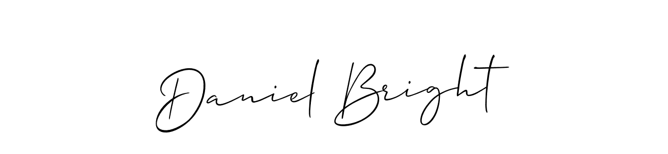 Make a short Daniel Bright signature style. Manage your documents anywhere anytime using Allison_Script. Create and add eSignatures, submit forms, share and send files easily. Daniel Bright signature style 2 images and pictures png