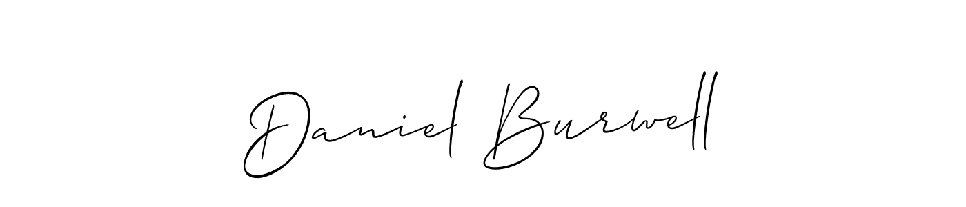 Create a beautiful signature design for name Daniel Burwell. With this signature (Allison_Script) fonts, you can make a handwritten signature for free. Daniel Burwell signature style 2 images and pictures png