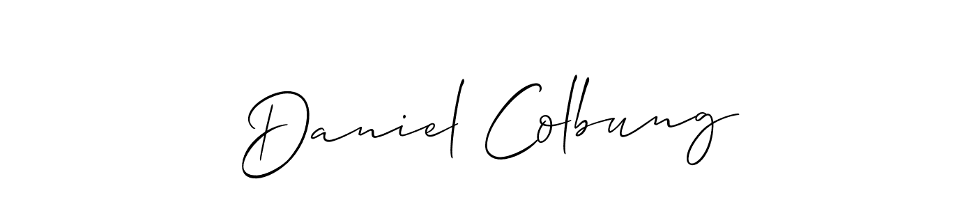Similarly Allison_Script is the best handwritten signature design. Signature creator online .You can use it as an online autograph creator for name Daniel Colbung. Daniel Colbung signature style 2 images and pictures png