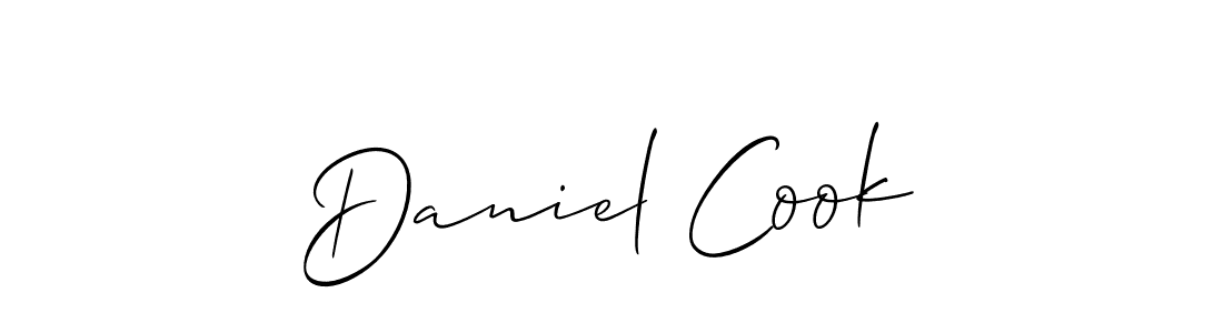 How to make Daniel Cook name signature. Use Allison_Script style for creating short signs online. This is the latest handwritten sign. Daniel Cook signature style 2 images and pictures png