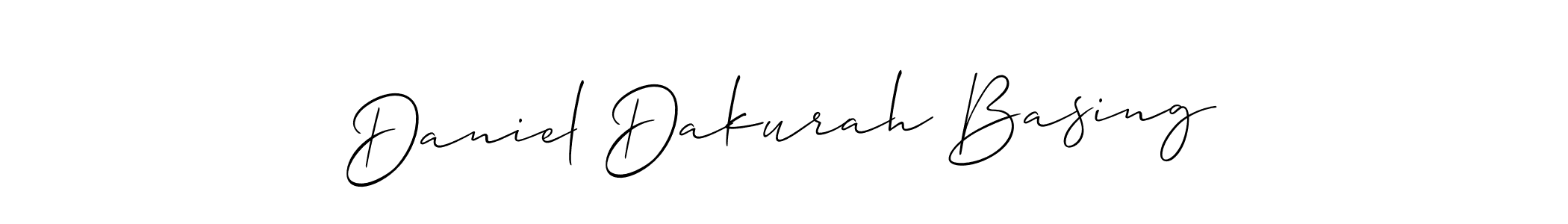 Also we have Daniel Dakurah Basing name is the best signature style. Create professional handwritten signature collection using Allison_Script autograph style. Daniel Dakurah Basing signature style 2 images and pictures png
