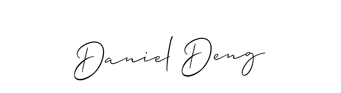 How to Draw Daniel Deng signature style? Allison_Script is a latest design signature styles for name Daniel Deng. Daniel Deng signature style 2 images and pictures png