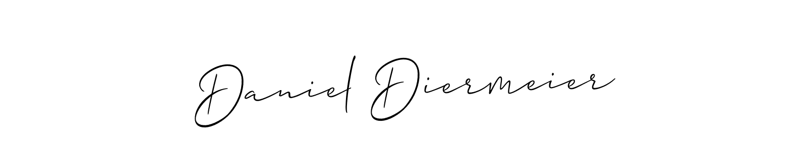 Also we have Daniel Diermeier name is the best signature style. Create professional handwritten signature collection using Allison_Script autograph style. Daniel Diermeier signature style 2 images and pictures png