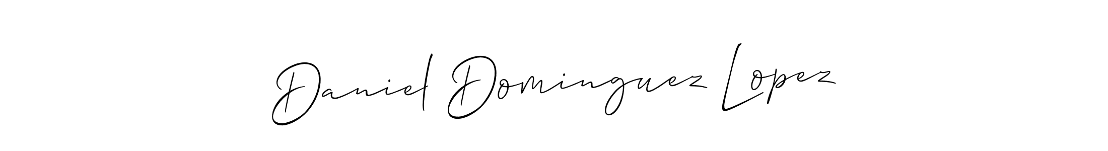 How to make Daniel Dominguez Lopez signature? Allison_Script is a professional autograph style. Create handwritten signature for Daniel Dominguez Lopez name. Daniel Dominguez Lopez signature style 2 images and pictures png