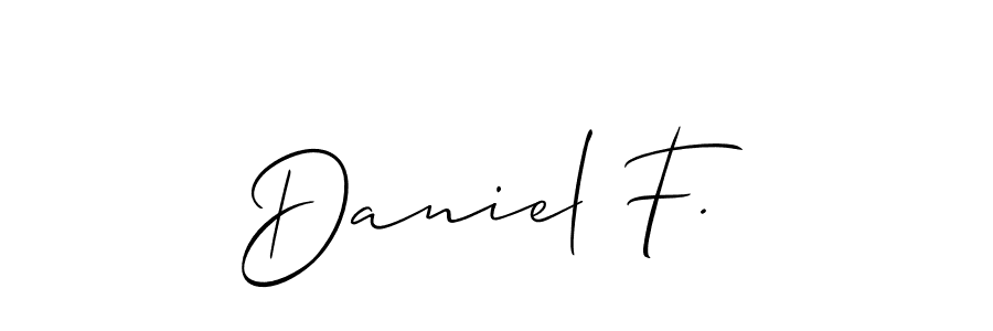 Once you've used our free online signature maker to create your best signature Allison_Script style, it's time to enjoy all of the benefits that Daniel F. name signing documents. Daniel F. signature style 2 images and pictures png