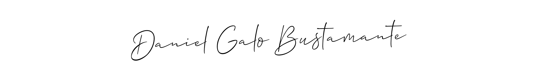 You should practise on your own different ways (Allison_Script) to write your name (Daniel Galo Bustamante) in signature. don't let someone else do it for you. Daniel Galo Bustamante signature style 2 images and pictures png