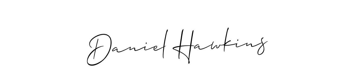 You should practise on your own different ways (Allison_Script) to write your name (Daniel Hawkins) in signature. don't let someone else do it for you. Daniel Hawkins signature style 2 images and pictures png