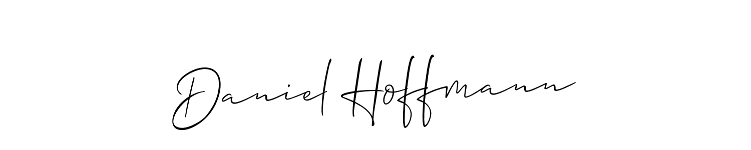 Use a signature maker to create a handwritten signature online. With this signature software, you can design (Allison_Script) your own signature for name Daniel Hoffmann. Daniel Hoffmann signature style 2 images and pictures png