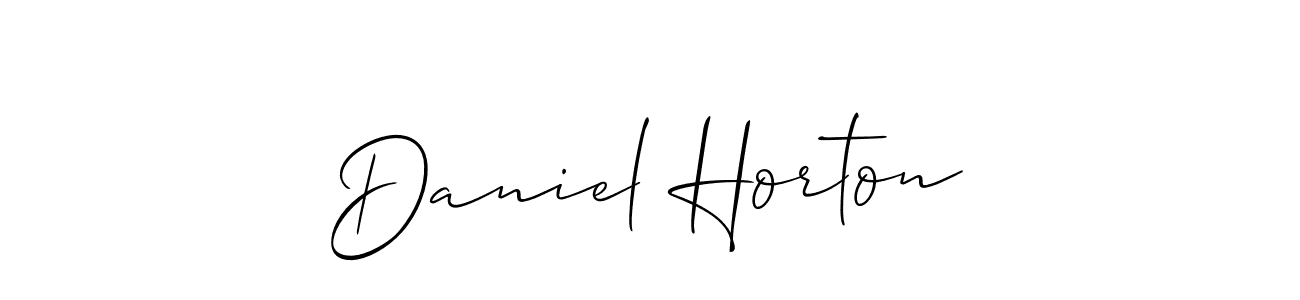 Create a beautiful signature design for name Daniel Horton. With this signature (Allison_Script) fonts, you can make a handwritten signature for free. Daniel Horton signature style 2 images and pictures png