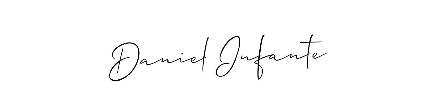 Daniel Infante stylish signature style. Best Handwritten Sign (Allison_Script) for my name. Handwritten Signature Collection Ideas for my name Daniel Infante. Daniel Infante signature style 2 images and pictures png