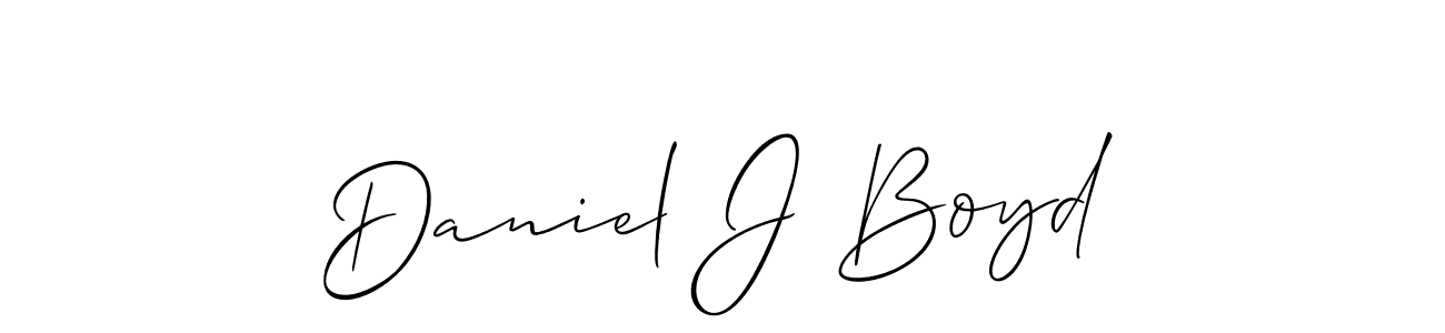 You should practise on your own different ways (Allison_Script) to write your name (Daniel J Boyd) in signature. don't let someone else do it for you. Daniel J Boyd signature style 2 images and pictures png