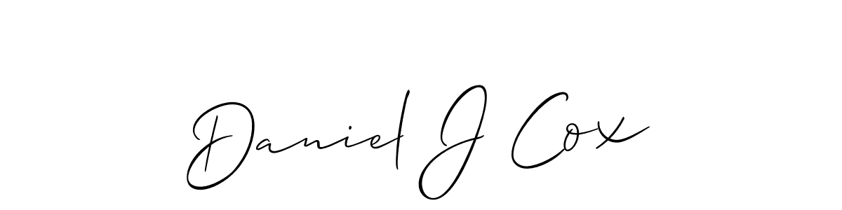 Daniel J Cox stylish signature style. Best Handwritten Sign (Allison_Script) for my name. Handwritten Signature Collection Ideas for my name Daniel J Cox. Daniel J Cox signature style 2 images and pictures png