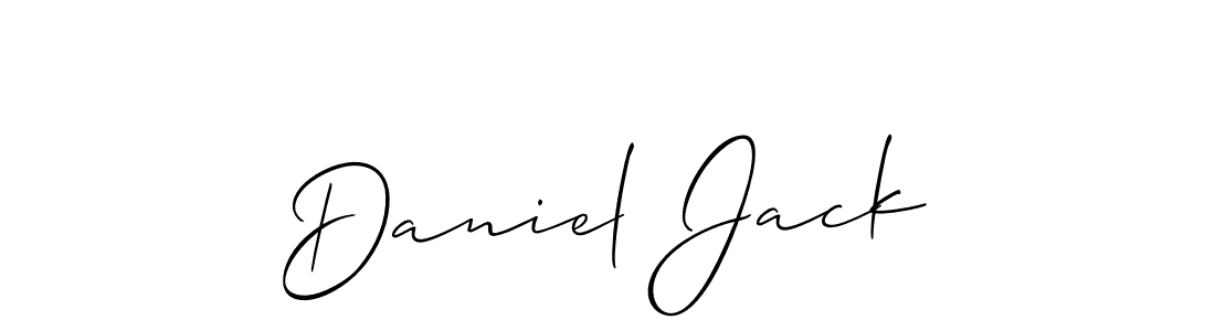 How to make Daniel Jack signature? Allison_Script is a professional autograph style. Create handwritten signature for Daniel Jack name. Daniel Jack signature style 2 images and pictures png
