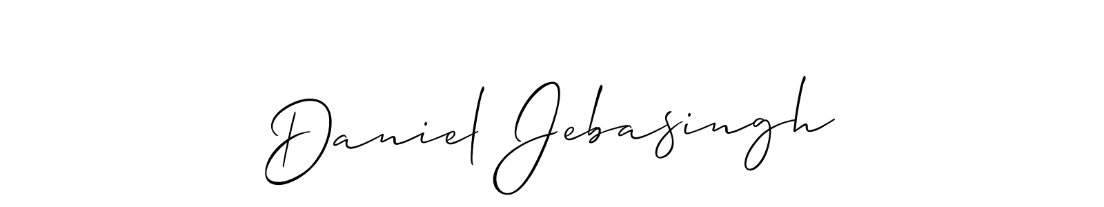 Daniel Jebasingh stylish signature style. Best Handwritten Sign (Allison_Script) for my name. Handwritten Signature Collection Ideas for my name Daniel Jebasingh. Daniel Jebasingh signature style 2 images and pictures png