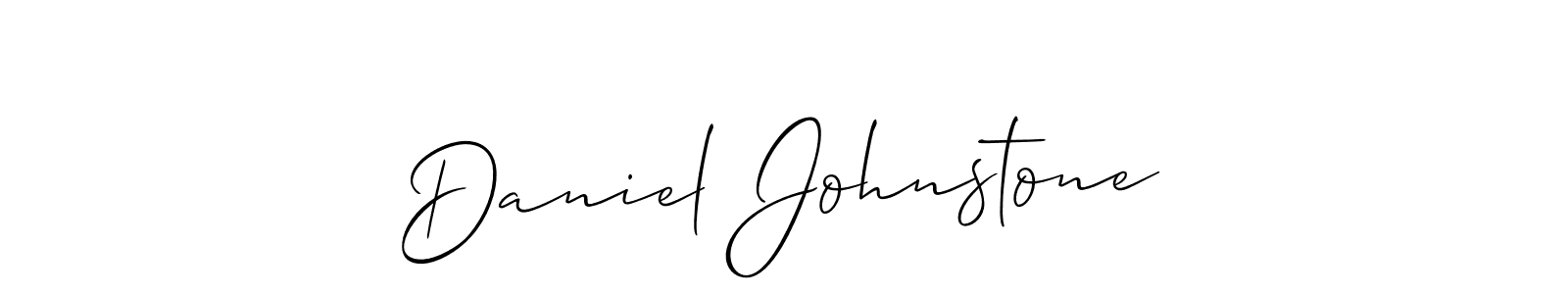 Daniel Johnstone stylish signature style. Best Handwritten Sign (Allison_Script) for my name. Handwritten Signature Collection Ideas for my name Daniel Johnstone. Daniel Johnstone signature style 2 images and pictures png