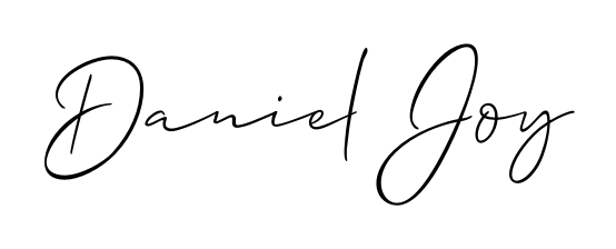 Designed for modern professionals: Daniel Joy name signature crafted with Allison_Script script. Ready for digital PDF workflows. Daniel Joy signature style 2 images and pictures png