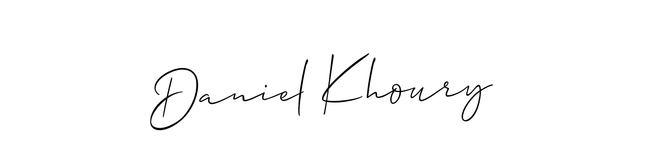 This is the best signature style for the Daniel Khoury name. Also you like these signature font (Allison_Script). Mix name signature. Daniel Khoury signature style 2 images and pictures png