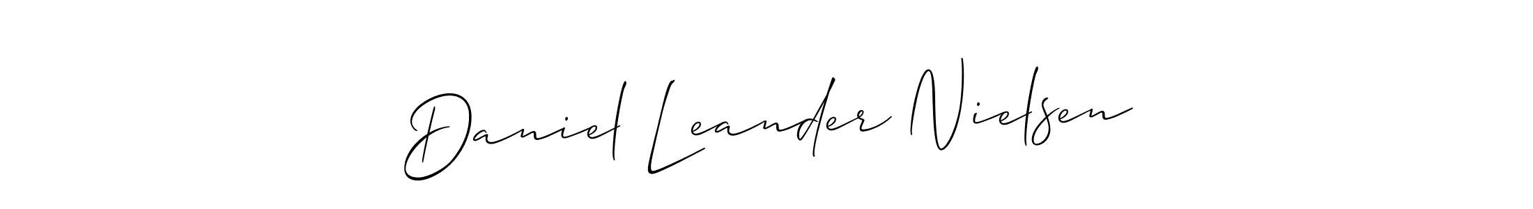 Design your own signature with our free online signature maker. With this signature software, you can create a handwritten (Allison_Script) signature for name Daniel Leander Nielsen. Daniel Leander Nielsen signature style 2 images and pictures png