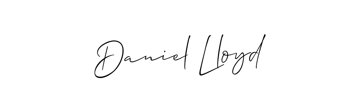 The best way (Allison_Script) to make a short signature is to pick only two or three words in your name. The name Daniel Lloyd include a total of six letters. For converting this name. Daniel Lloyd signature style 2 images and pictures png