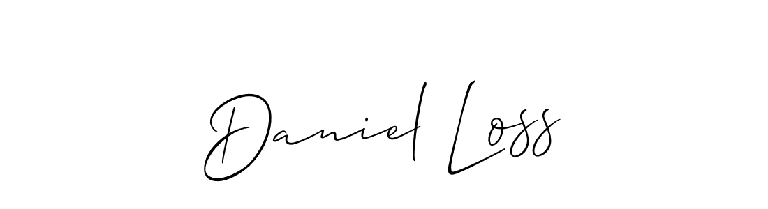 Allison_Script is a professional signature style that is perfect for those who want to add a touch of class to their signature. It is also a great choice for those who want to make their signature more unique. Get Daniel Loss name to fancy signature for free. Daniel Loss signature style 2 images and pictures png