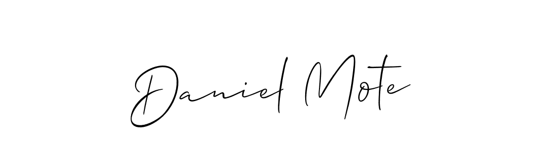 It looks lik you need a new signature style for name Daniel Mote. Design unique handwritten (Allison_Script) signature with our free signature maker in just a few clicks. Daniel Mote signature style 2 images and pictures png