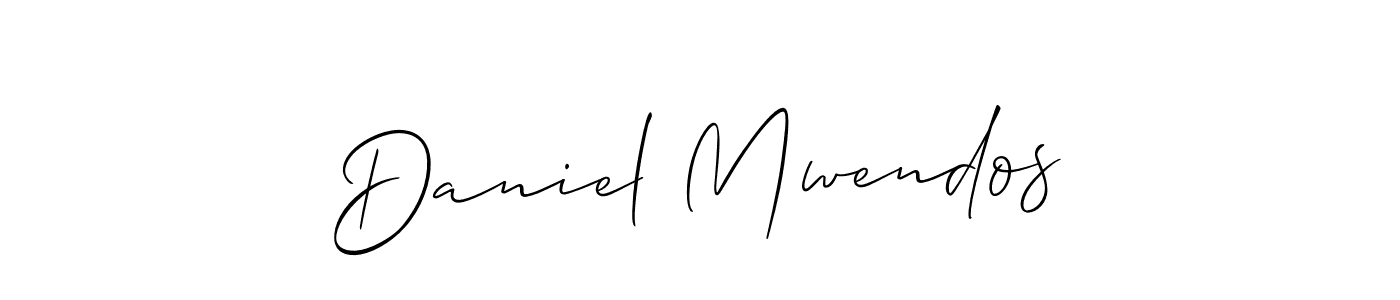 How to make Daniel Mwendos signature? Allison_Script is a professional autograph style. Create handwritten signature for Daniel Mwendos name. Daniel Mwendos signature style 2 images and pictures png