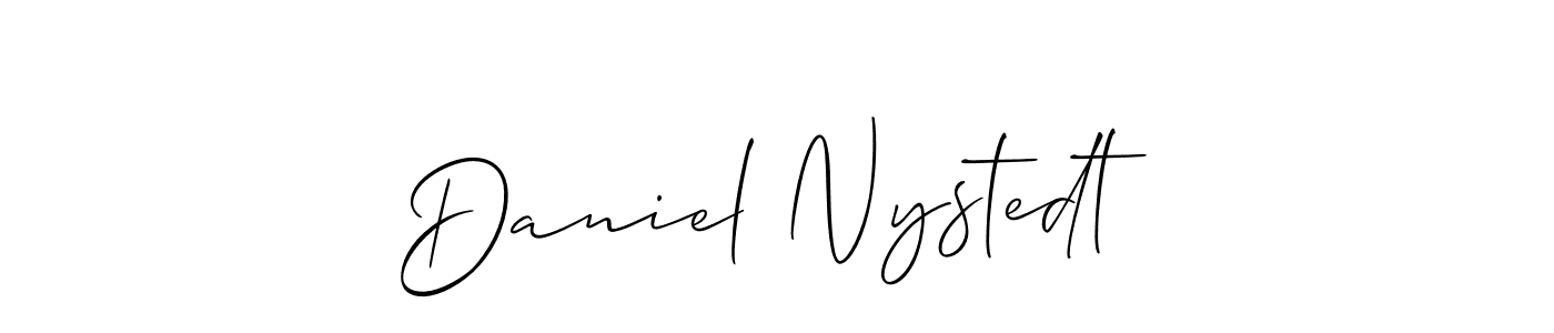 Daniel Nystedt stylish signature style. Best Handwritten Sign (Allison_Script) for my name. Handwritten Signature Collection Ideas for my name Daniel Nystedt. Daniel Nystedt signature style 2 images and pictures png