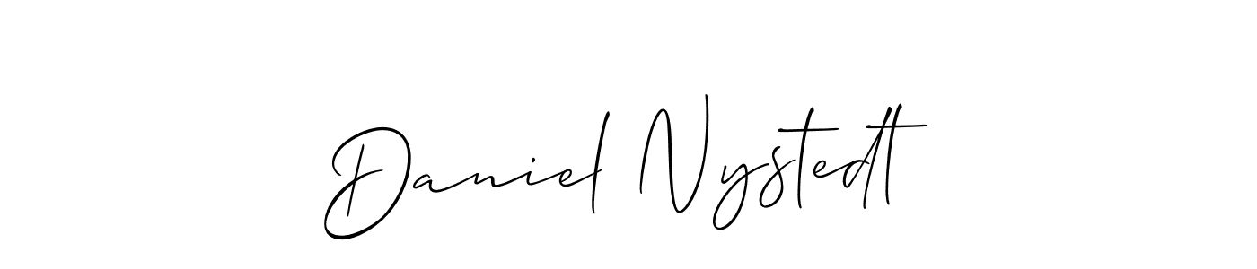 Design your own signature with our free online signature maker. With this signature software, you can create a handwritten (Allison_Script) signature for name Daniel Nystedt. Daniel Nystedt signature style 2 images and pictures png