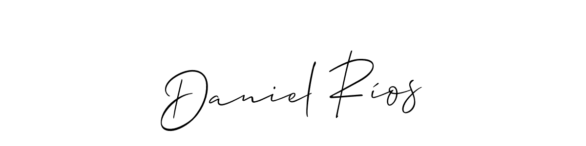 if you are searching for the best signature style for your name Daniel Ríos. so please give up your signature search. here we have designed multiple signature styles  using Allison_Script. Daniel Ríos signature style 2 images and pictures png