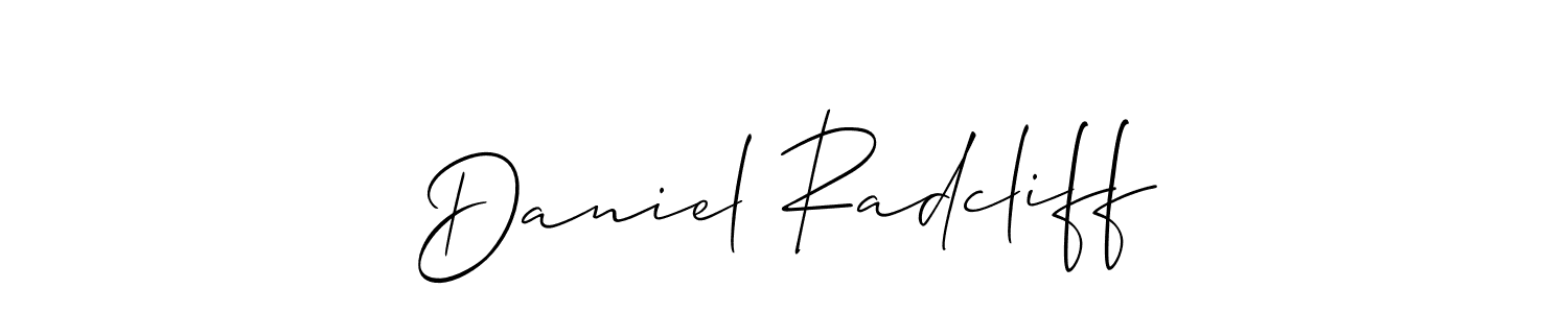 Allison_Script is a professional signature style that is perfect for those who want to add a touch of class to their signature. It is also a great choice for those who want to make their signature more unique. Get Daniel Radcliff name to fancy signature for free. Daniel Radcliff signature style 2 images and pictures png