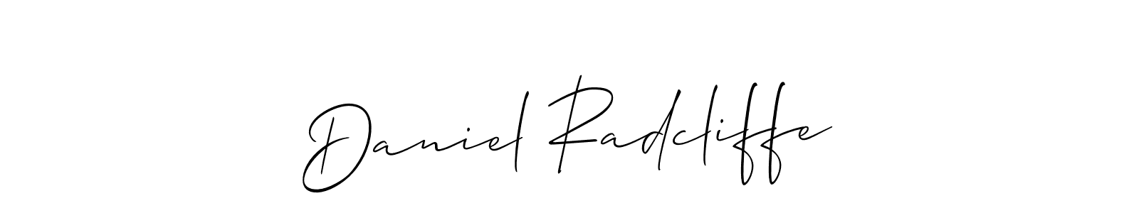 Use a signature maker to create a handwritten signature online. With this signature software, you can design (Allison_Script) your own signature for name Daniel Radcliffe. Daniel Radcliffe signature style 2 images and pictures png