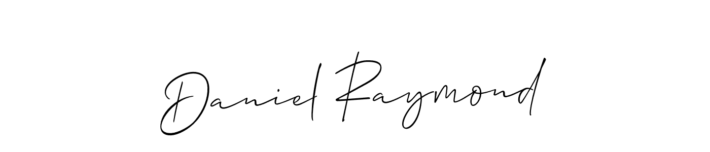 Use a signature maker to create a handwritten signature online. With this signature software, you can design (Allison_Script) your own signature for name Daniel Raymond. Daniel Raymond signature style 2 images and pictures png