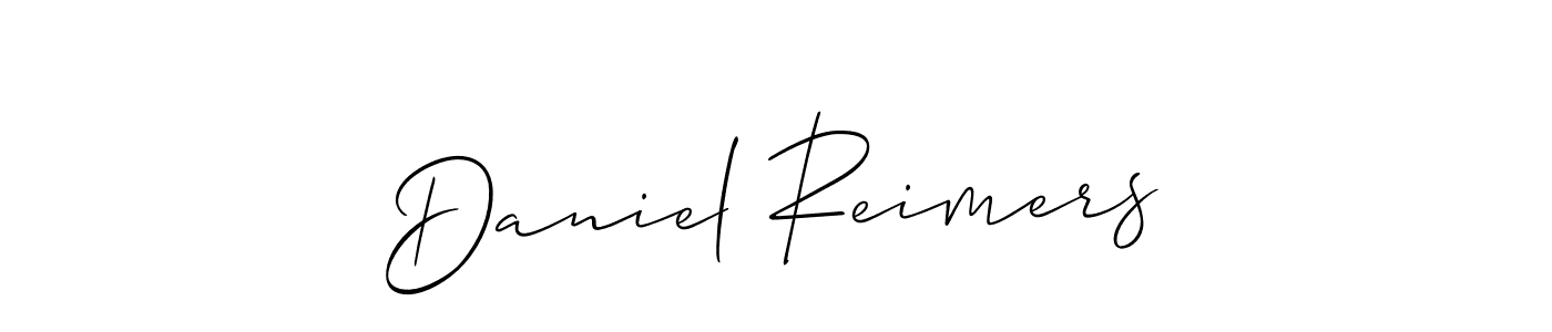 Also we have Daniel Reimers name is the best signature style. Create professional handwritten signature collection using Allison_Script autograph style. Daniel Reimers signature style 2 images and pictures png