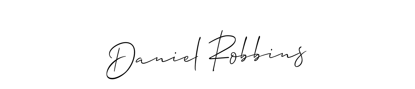 How to make Daniel Robbins name signature. Use Allison_Script style for creating short signs online. This is the latest handwritten sign. Daniel Robbins signature style 2 images and pictures png