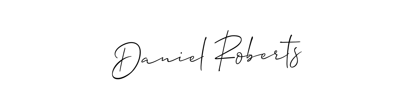 Create a beautiful signature design for name Daniel Roberts. With this signature (Allison_Script) fonts, you can make a handwritten signature for free. Daniel Roberts signature style 2 images and pictures png