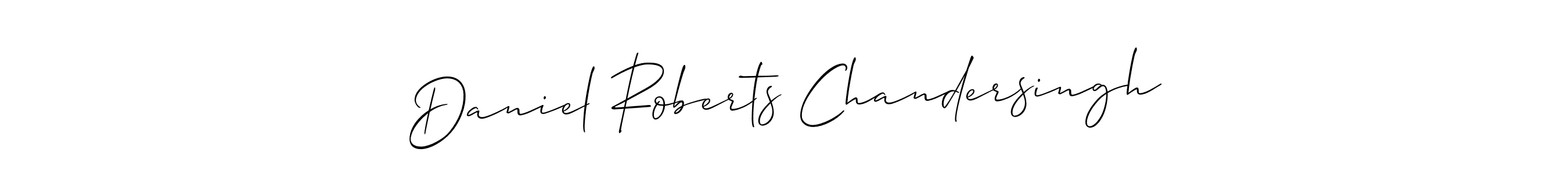 Check out images of Autograph of Daniel Roberts Chandersingh name. Actor Daniel Roberts Chandersingh Signature Style. Allison_Script is a professional sign style online. Daniel Roberts Chandersingh signature style 2 images and pictures png