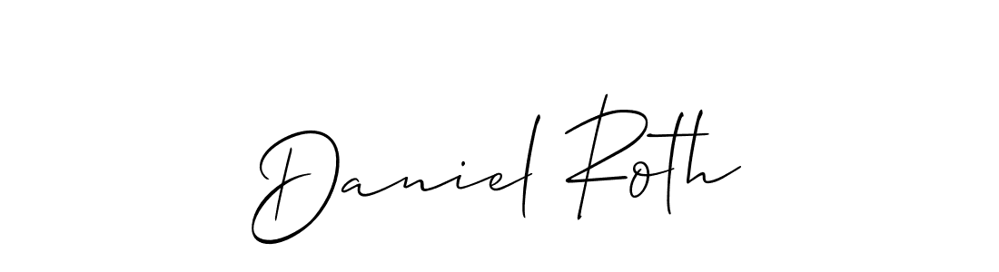 Best and Professional Signature Style for Daniel Roth. Allison_Script Best Signature Style Collection. Daniel Roth signature style 2 images and pictures png