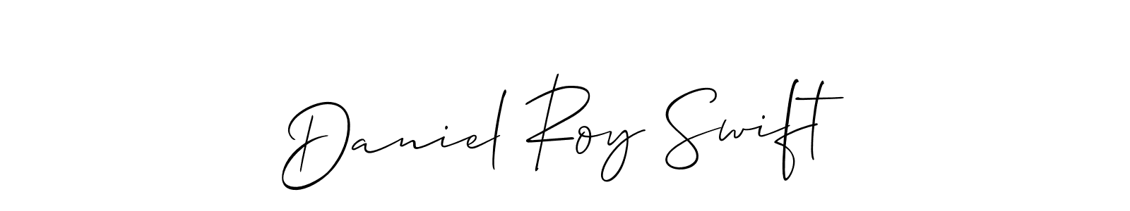 Make a beautiful signature design for name Daniel Roy Swift. With this signature (Allison_Script) style, you can create a handwritten signature for free. Daniel Roy Swift signature style 2 images and pictures png