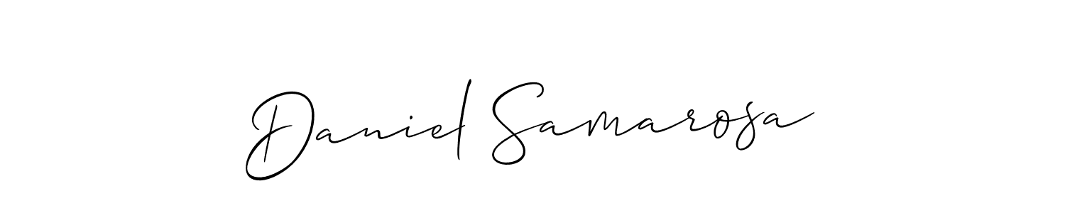 Also You can easily find your signature by using the search form. We will create Daniel Samarosa name handwritten signature images for you free of cost using Allison_Script sign style. Daniel Samarosa signature style 2 images and pictures png