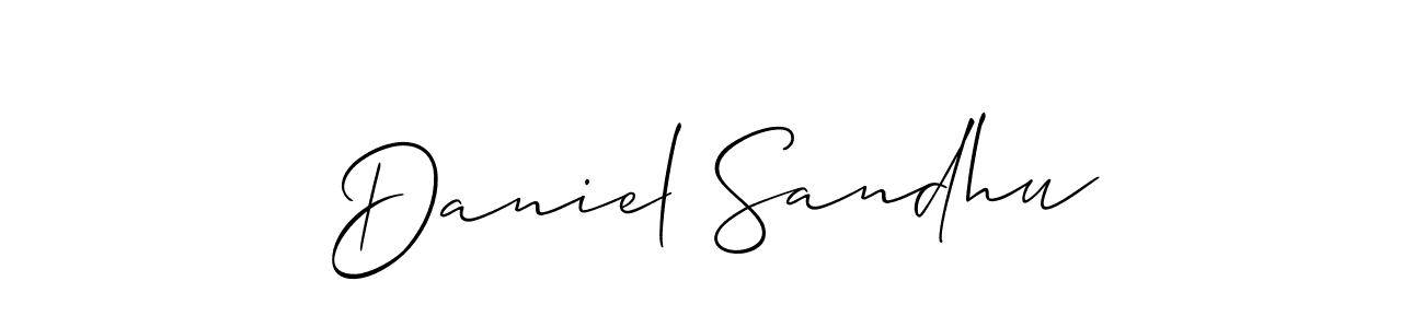 How to Draw Daniel Sandhu signature style? Allison_Script is a latest design signature styles for name Daniel Sandhu. Daniel Sandhu signature style 2 images and pictures png