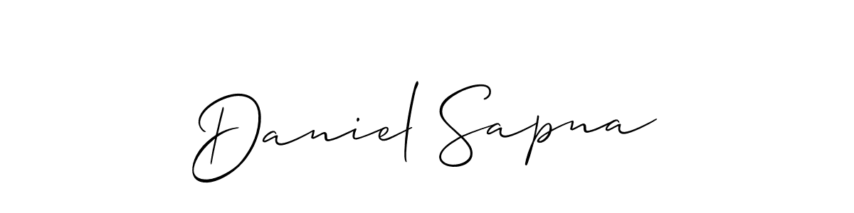 Also we have Daniel Sapna name is the best signature style. Create professional handwritten signature collection using Allison_Script autograph style. Daniel Sapna signature style 2 images and pictures png