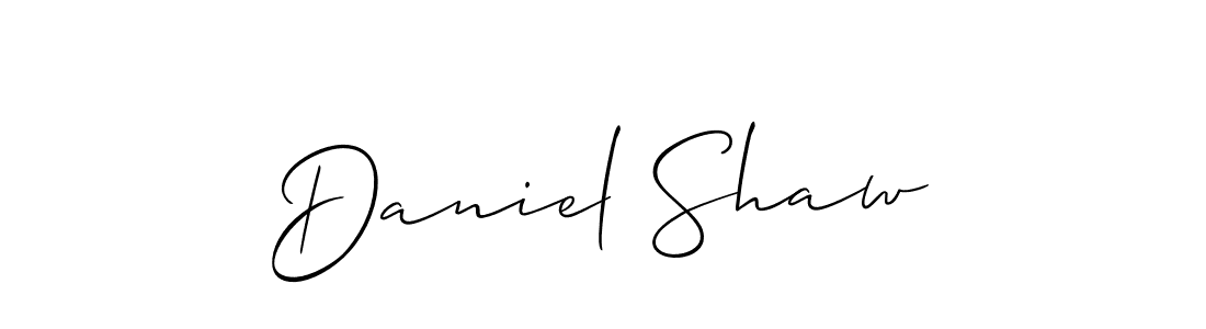 Create a beautiful signature design for name Daniel Shaw. With this signature (Allison_Script) fonts, you can make a handwritten signature for free. Daniel Shaw signature style 2 images and pictures png