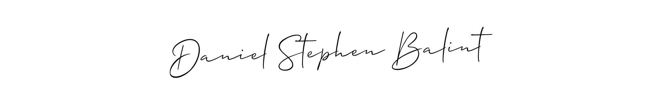 Also You can easily find your signature by using the search form. We will create Daniel Stephen Balint name handwritten signature images for you free of cost using Allison_Script sign style. Daniel Stephen Balint signature style 2 images and pictures png